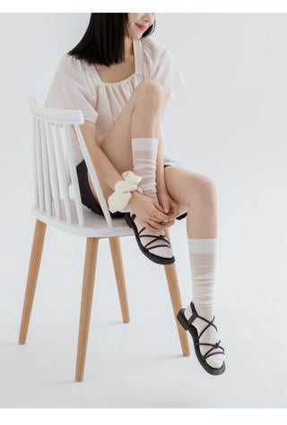 CL 2cm Strap Flat Sandals