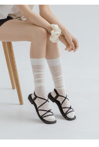 CL 2cm Strap Flat Sandals