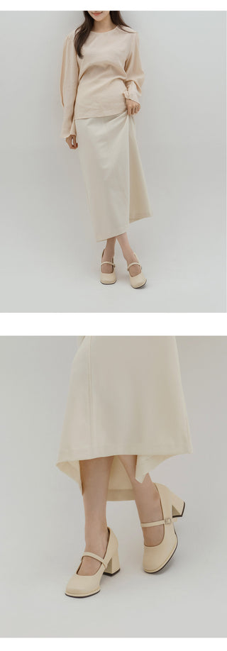 Jewned Cowhide Mary Jane Pumps 6cm