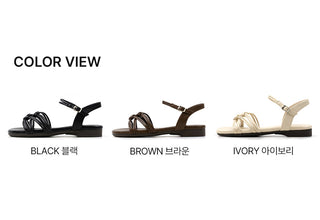 Airy strap flat sandals 2cm