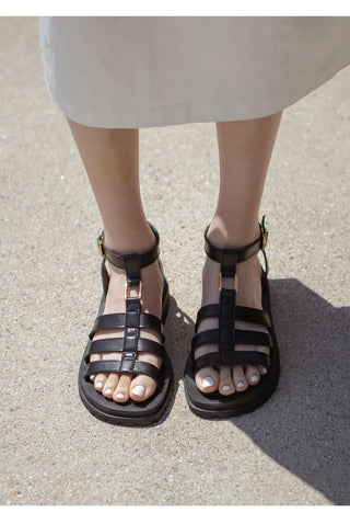 Haute Ethnic Strap Sandals 4cm