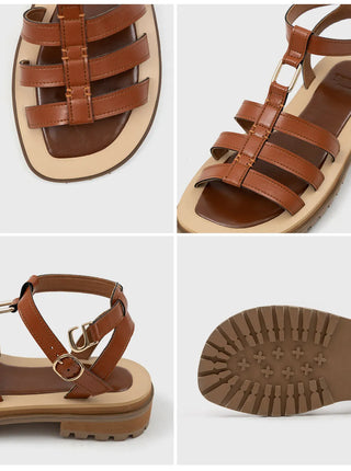 Haute Ethnic Strap Sandals 4cm