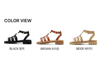 Haute Ethnic Strap Sandals 4cm