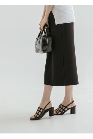 Theo Square Strap Sandals 6cm