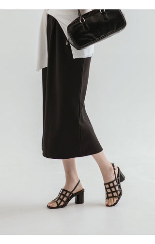 Theo Square Strap Sandals 6cm