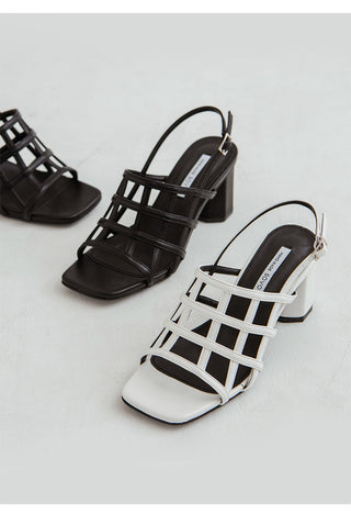 Theo Square Strap Sandals 6cm