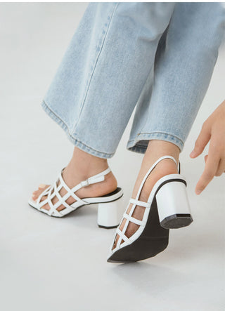 Theo Square Strap Sandals 6cm