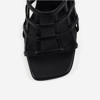 Theo Square Strap Sandals 6cm