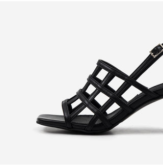 Theo Square Strap Sandals 6cm