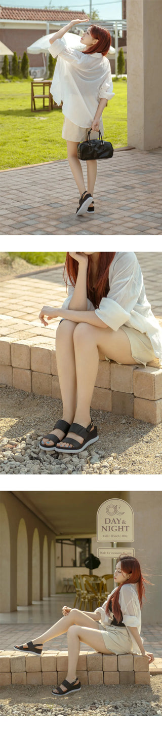 Rodion Wedge Strap Sandals & Slippers 5cm