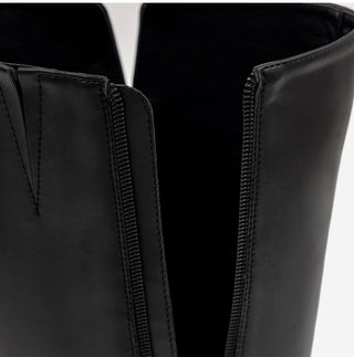 Morse Square Basic Wide Long Boots 4cm