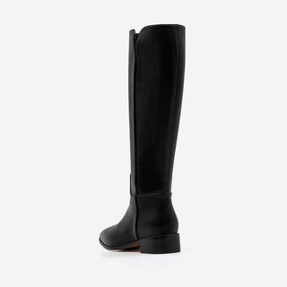 Morse Square Basic Wide Long Boots 4cm