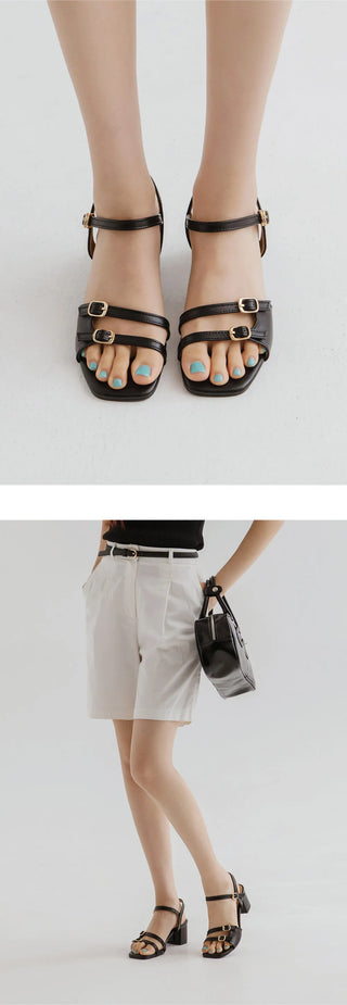 Bonaven mid-heel strap sandals 5cm