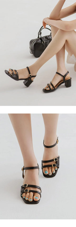 Bonaven mid-heel strap sandals 5cm
