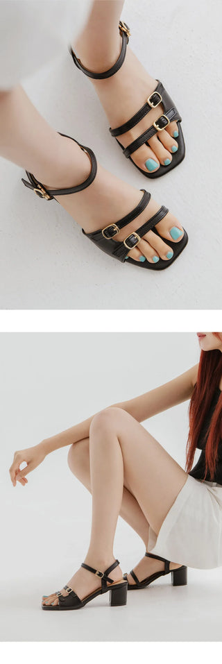 Bonaven mid-heel strap sandals 5cm
