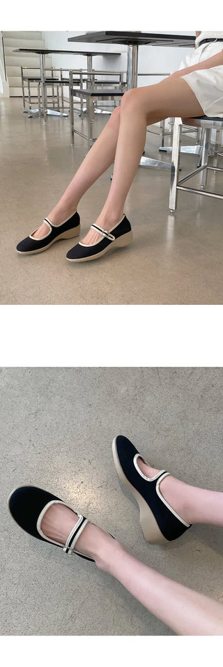 Endro Mary Jane Platform Pumps 4cm