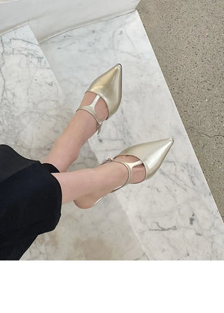 Muray Stiletto Strap Mule Slippers 8cm