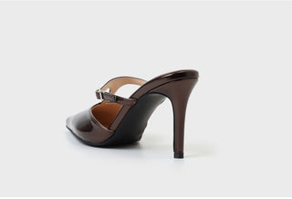 Muray Stiletto Strap Mule Slippers 8cm