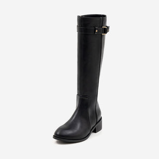 Believe Belt Mid-heel Long Boots 5cm