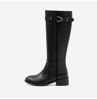 Believe Belt Mid-heel Long Boots 5cm