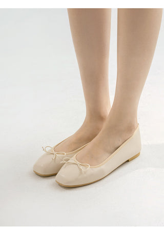 Nicoleen Ribbon Flat Shoes 1cm