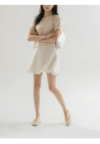 Nicoleen Ribbon Flat Shoes 1cm
