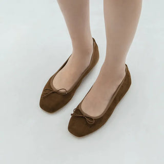 Nicoleen Ribbon Flat Shoes 1cm