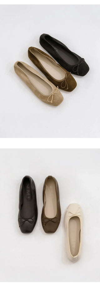 Nicoleen Ribbon Flat Shoes 1cm