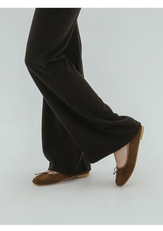 Nicoleen Ribbon Flat Shoes 1cm