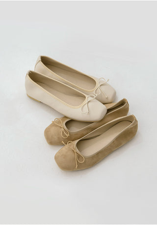 Nicoleen Ribbon Flat Shoes 1cm