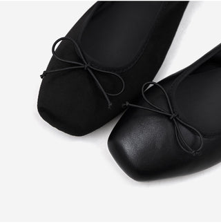Nicoleen Ribbon Flat Shoes 1cm