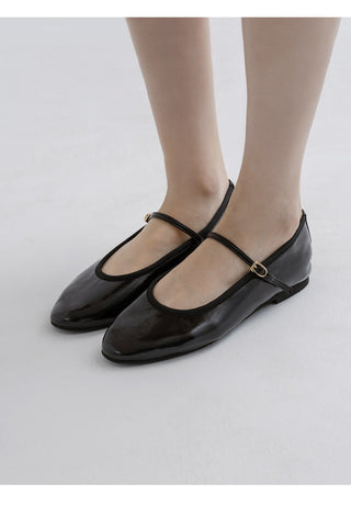Oblen Mary Jane Flat Shoes 1cm