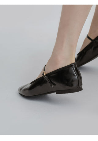 Oblen Mary Jane Flat Shoes 1cm