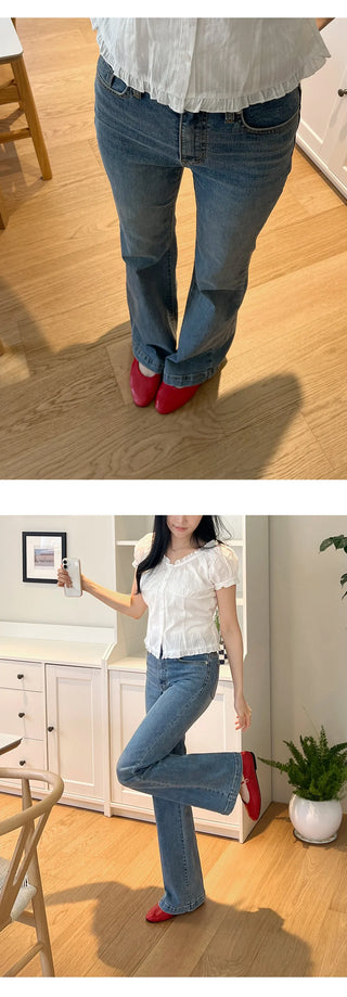 Oblen Mary Jane Flat Shoes 1cm
