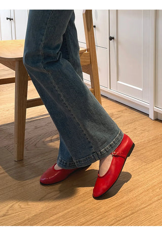 Oblen Mary Jane Flat Shoes 1cm
