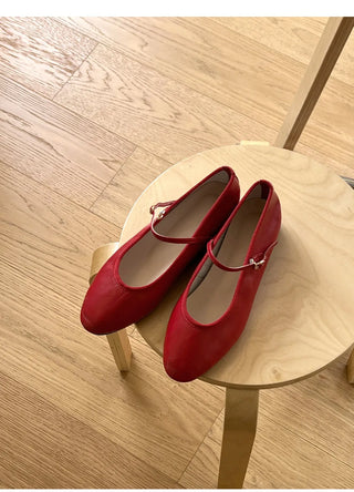 Oblen Mary Jane Flat Shoes 1cm