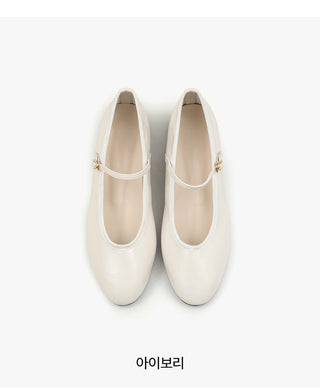 Oblen Mary Jane Flat Shoes 1cm