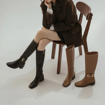 Karins Mid-heel Long Boots 5cm