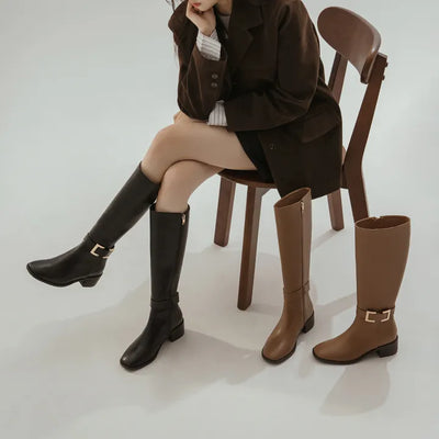 Karins Mid-heel Long Boots 5cm