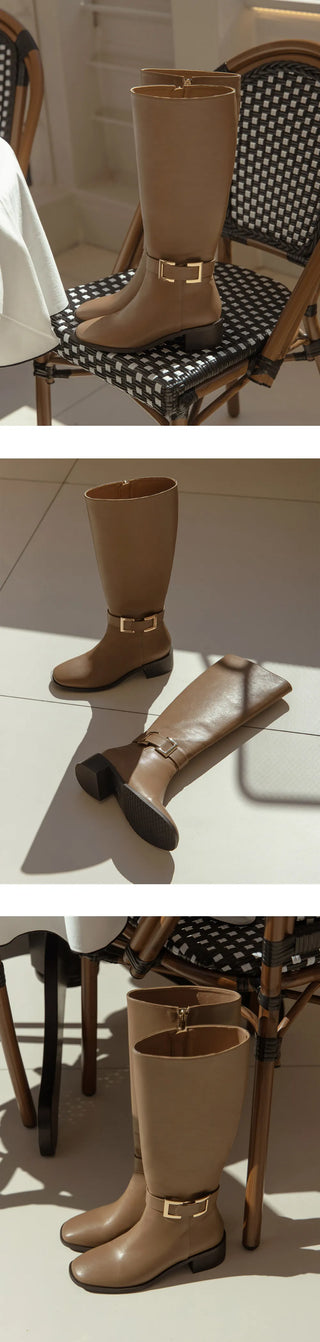 Karins Mid-heel Long Boots 5cm