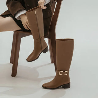 Karins Mid-heel Long Boots 5cm