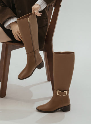 Karins Mid-heel Long Boots 5cm