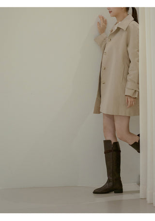 Linda Pointed Flats Long Boots 3cm