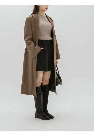 Linda Pointed Flats Long Boots 3cm