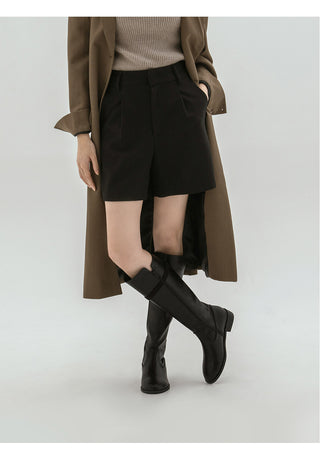 Linda Pointed Flats Long Boots 3cm