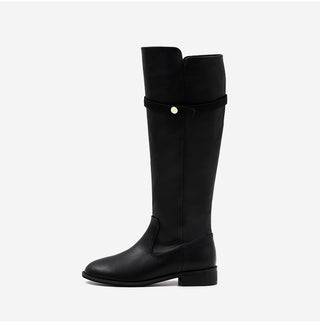Linda Pointed Flats Long Boots 3cm