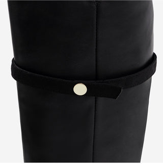 Linda Pointed Flats Long Boots 3cm