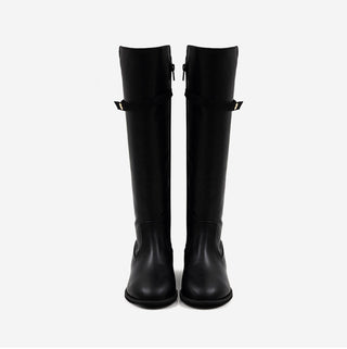 Linda Pointed Flats Long Boots 3cm