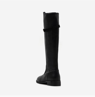 Linda Pointed Flats Long Boots 3cm