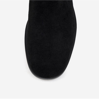 Krit Suede Flats Mid-calf Boots 3cm